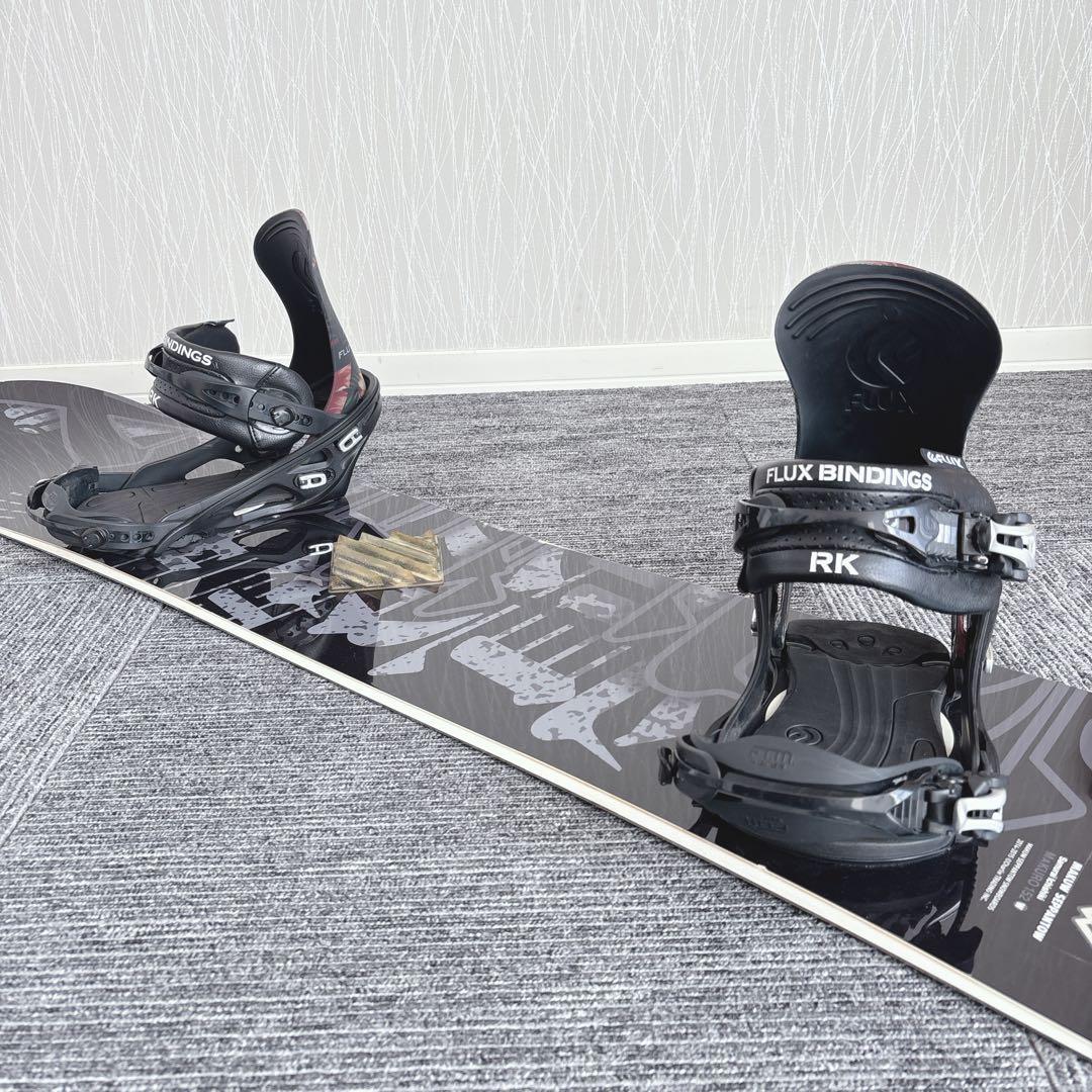 78美品❗️超豪華❗️眞空雪板等/FLUX メンズスノーボードセット★152cm