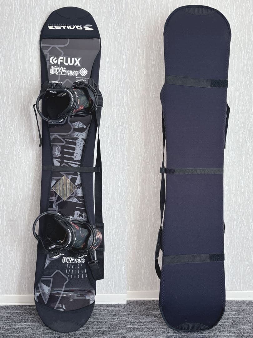 78美品❗️超豪華❗️眞空雪板等/FLUX メンズスノーボードセット★152cm