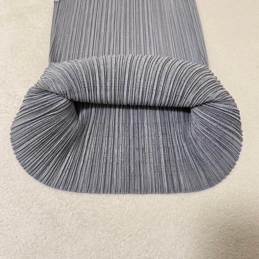 極美品✨PLEATS PLEASE 変形　カットワーク　グレー　チュニック