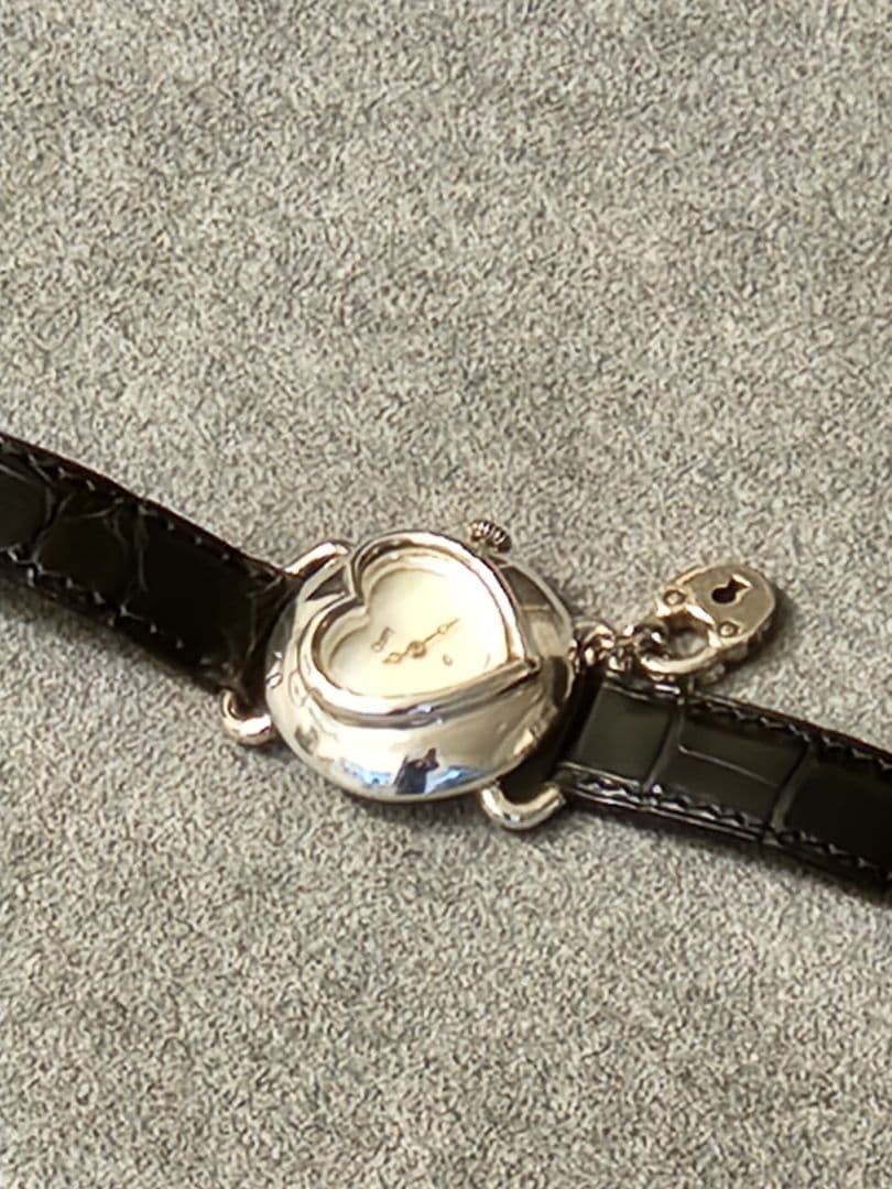 Obrey レディース sv925(銀無垢) チャーム付 ハートフェイス