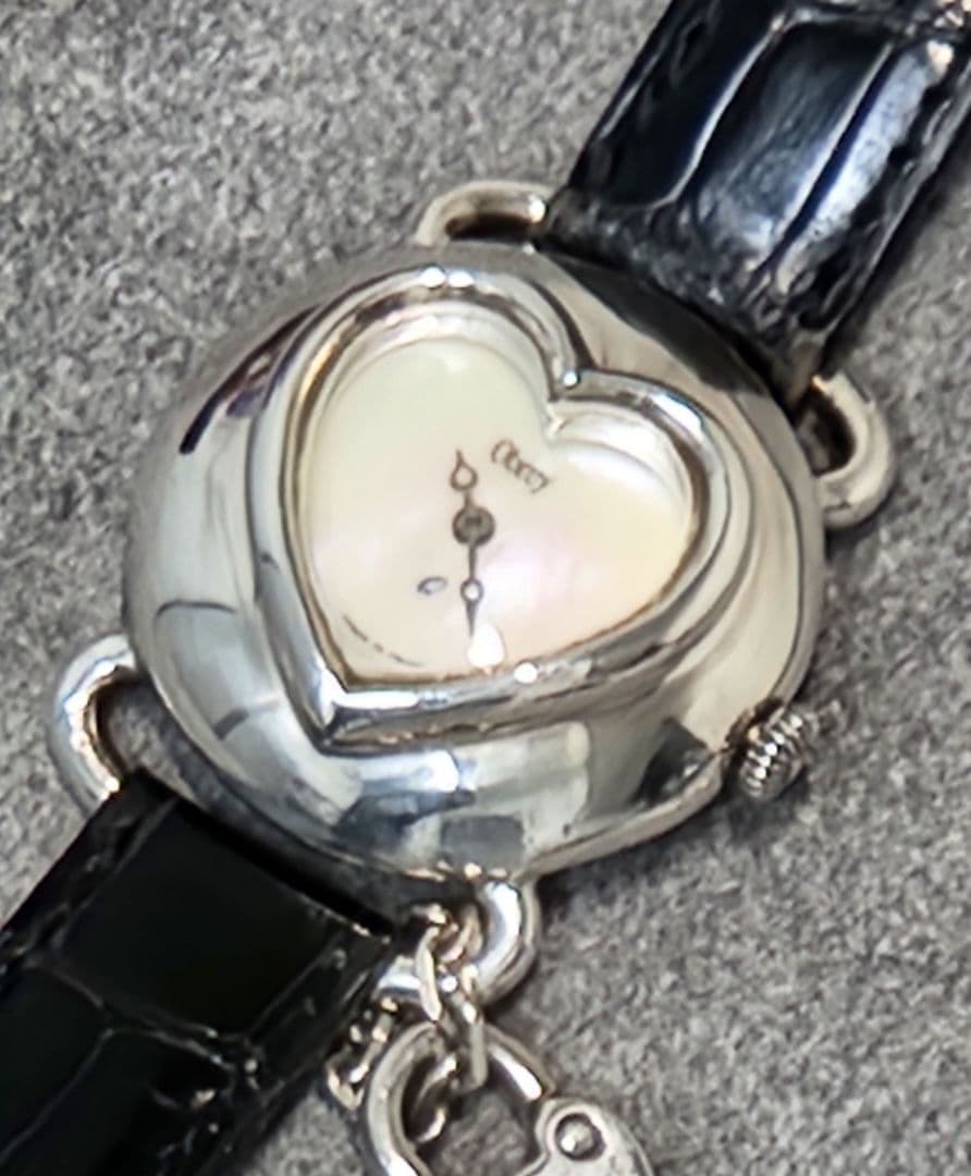 Obrey レディース sv925(銀無垢) チャーム付 ハートフェイス