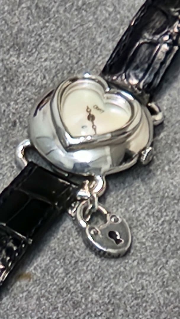 Obrey レディース sv925(銀無垢) チャーム付 ハートフェイス