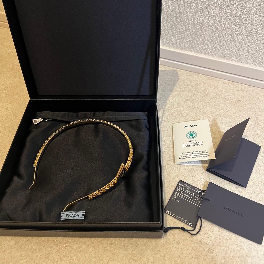 PRADA カチューシャ ゴールド 新品未使用