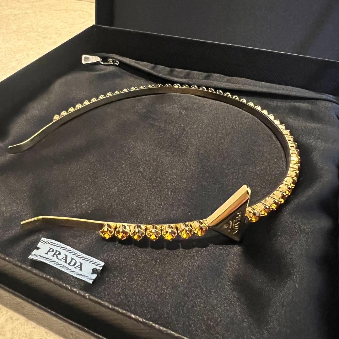 PRADA カチューシャ ゴールド 新品未使用