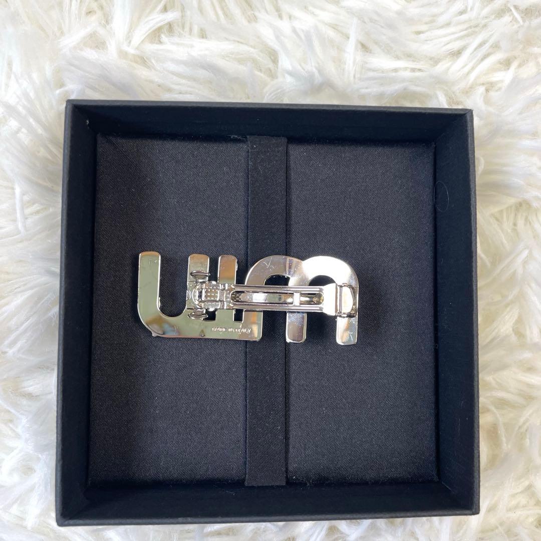 美品　MiuMiu クリスタルヘアクリップ　バレッタ ヘアアクセ　正規品保証