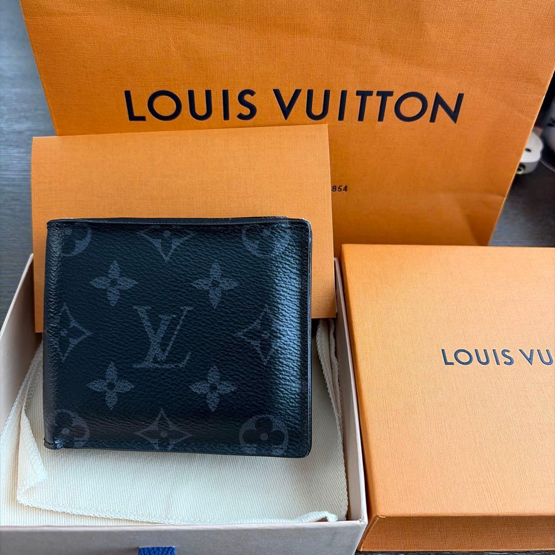 LOUIS VUITTON ポルトフォイユ　マルコ　エクリプス　二つ折り財布