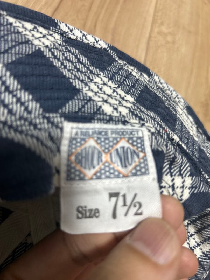 美品　レア　リアルマッコイズ　ジョーマッコイ　ファーマーズハット　チェック