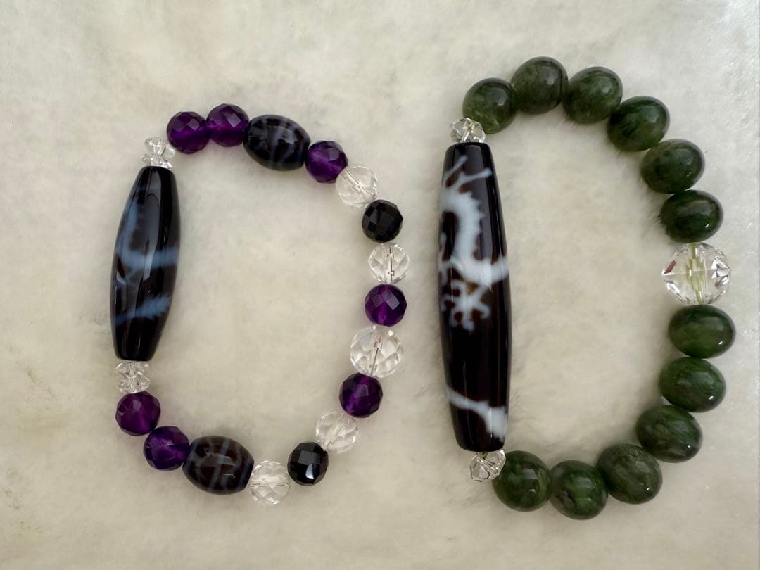 天珠つきパワーストーンセット