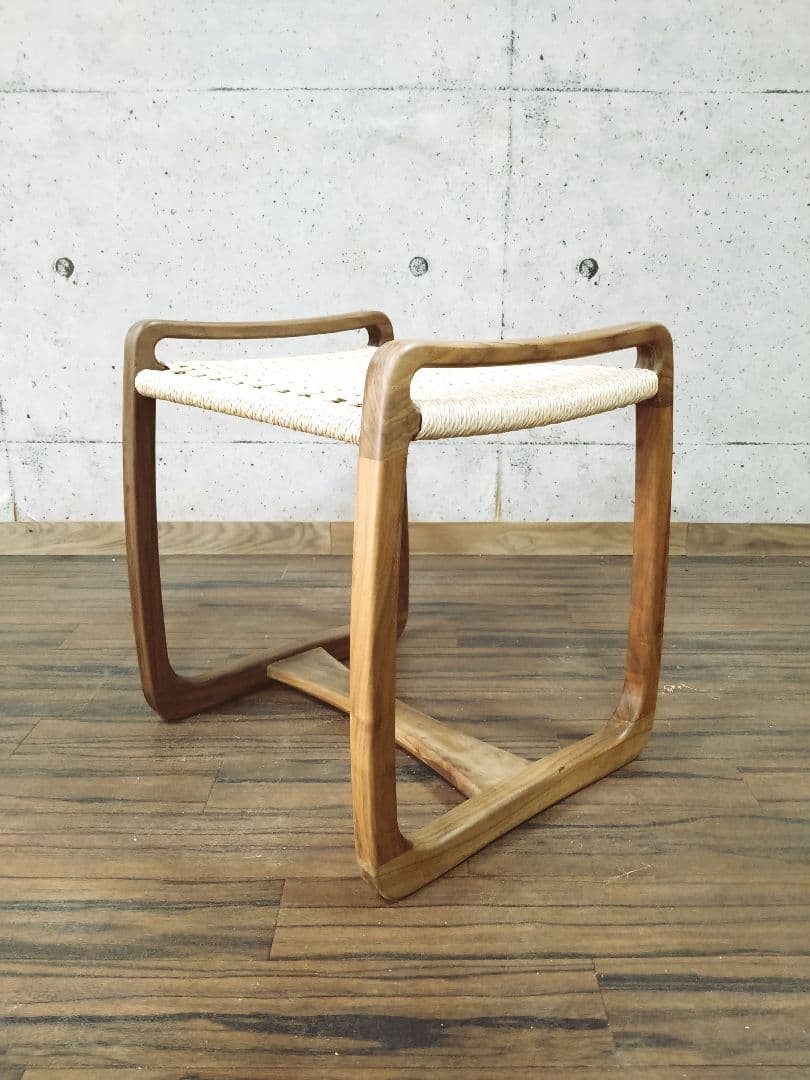 ペーパーコードスツール　ウォールナット