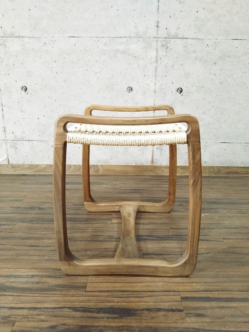 ペーパーコードスツール　ウォールナット