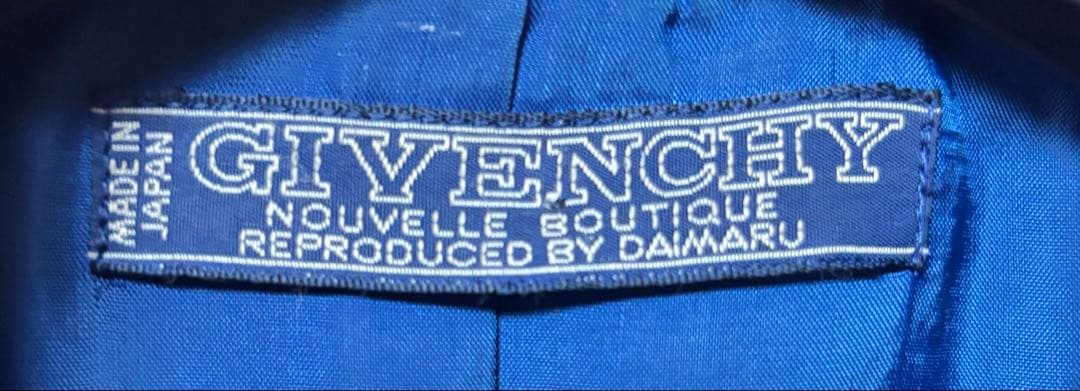 GIVENCHY ダブルブレストコート　青　レディース