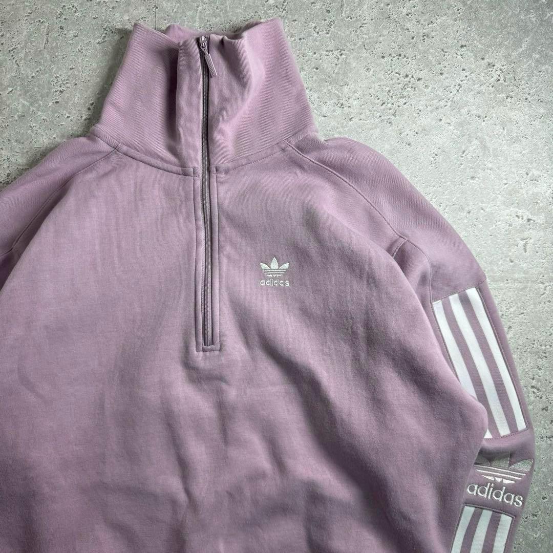 【希少】adidas ハーフジップ ジャージ Lisa 着用 ピンク M