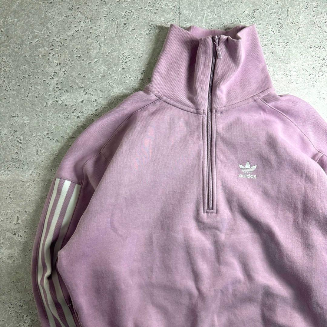 【希少】adidas ハーフジップ ジャージ Lisa 着用 ピンク M