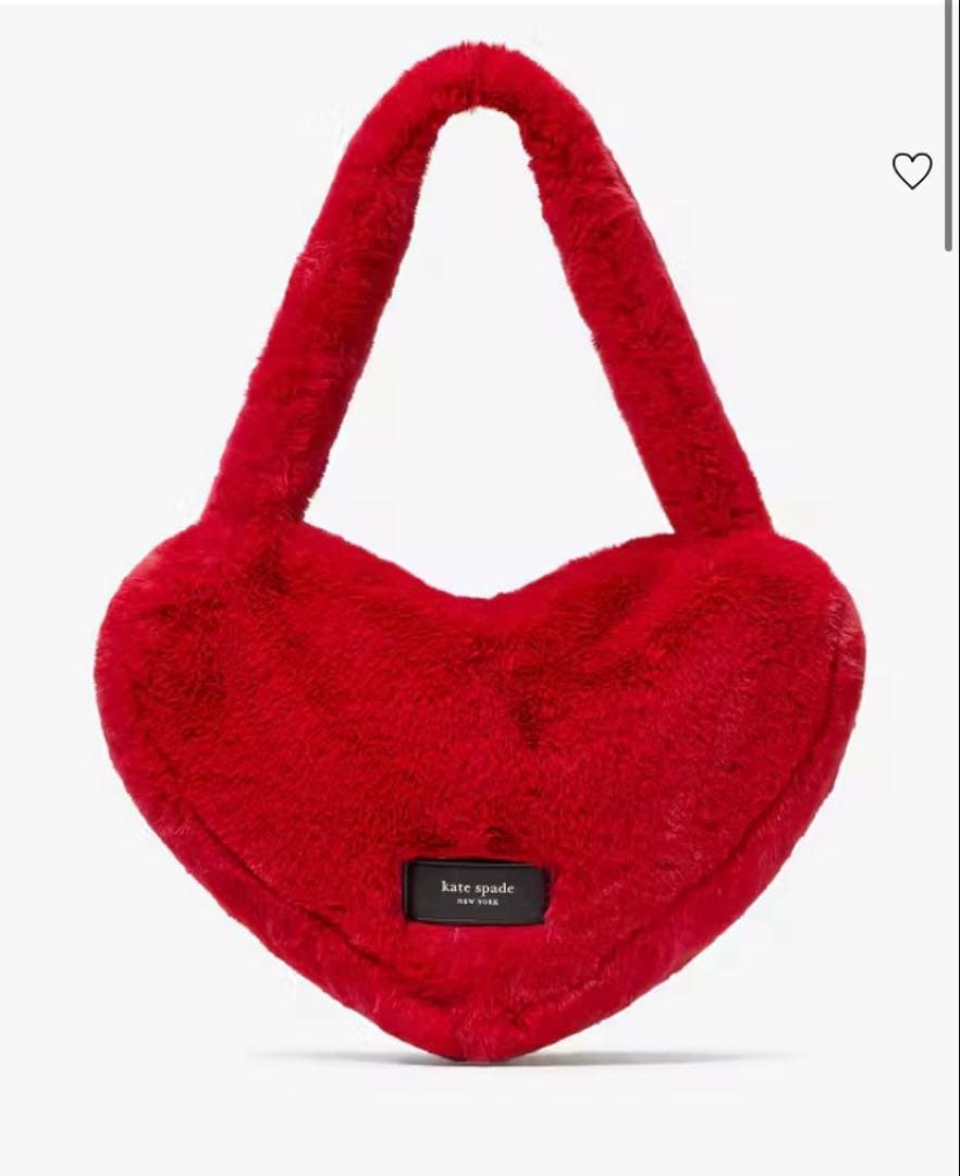 kate spade ラバーファーハートトートバッグ