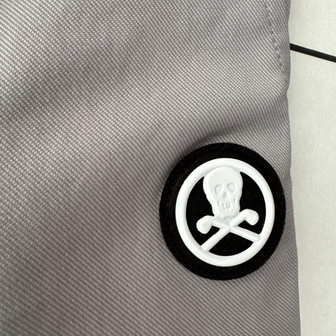 MARK & LONA メンズパンツ M グレー スカルロゴ付き