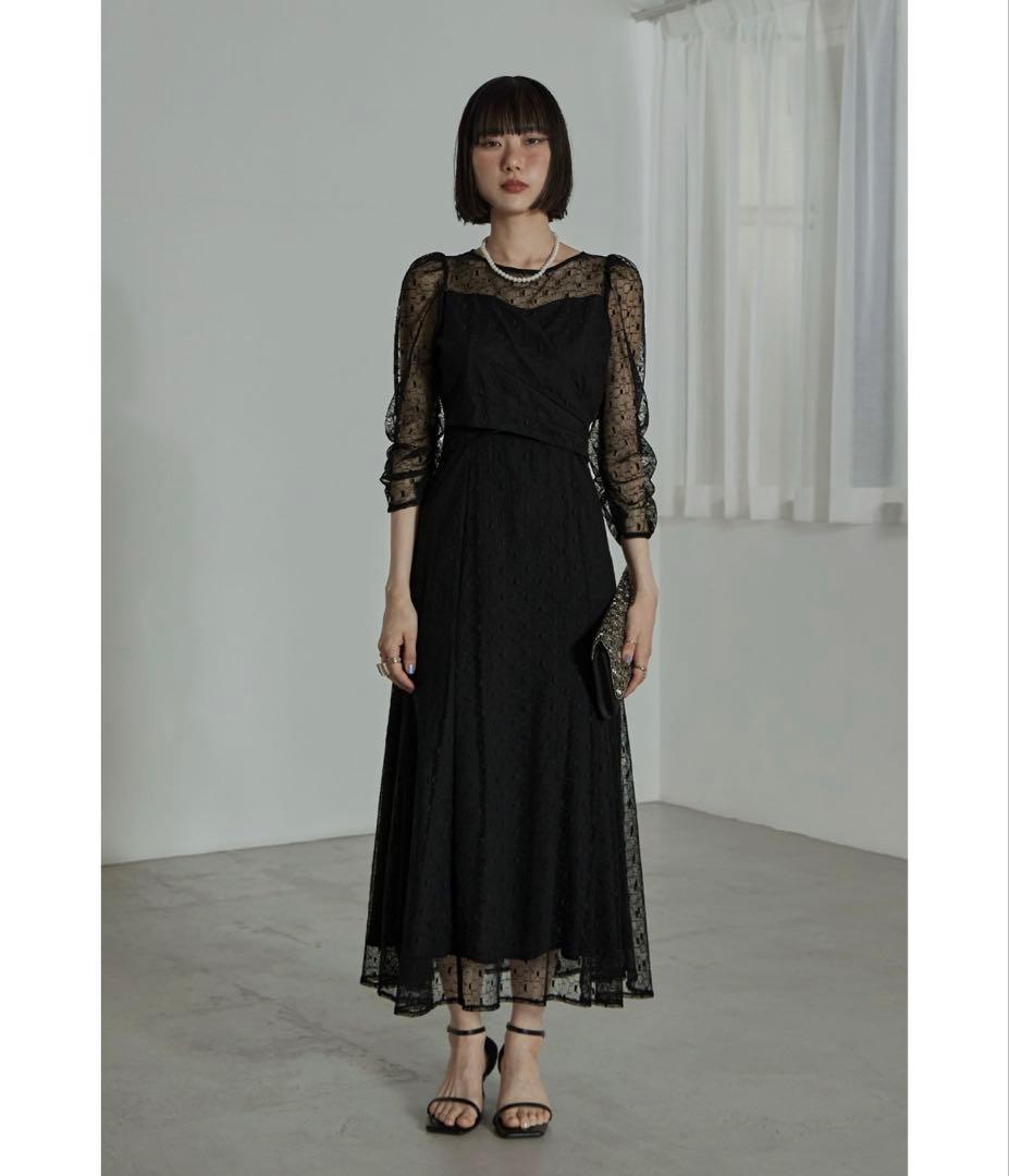 etoll. カシュクールデザインフレアドレス