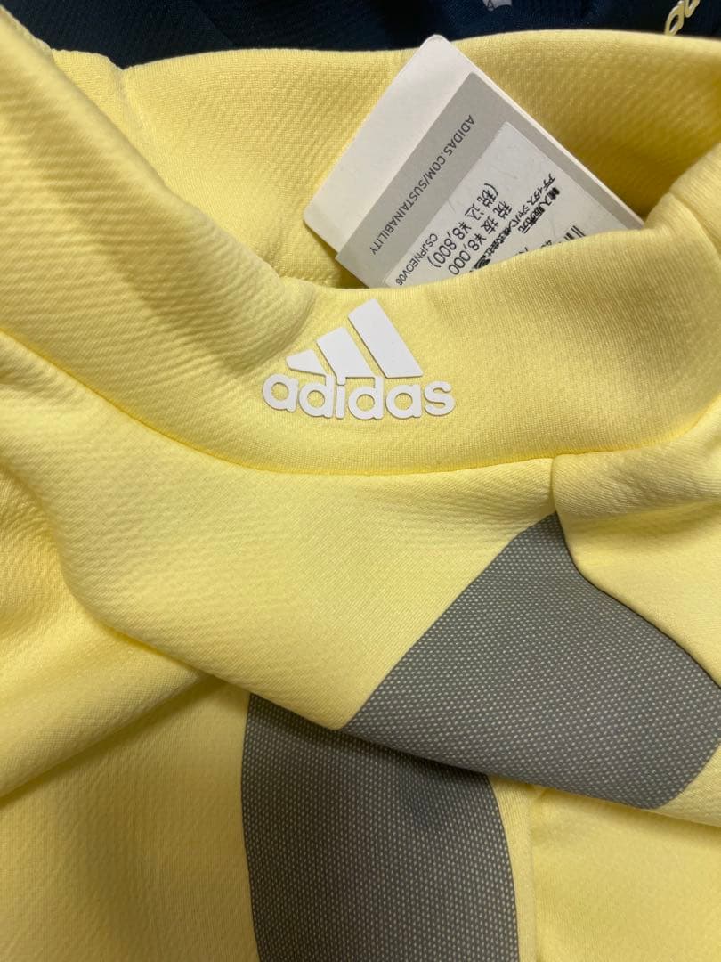 新品　adidas ゴルフ　モックネック　イエロー　スカート　セットアップ　L