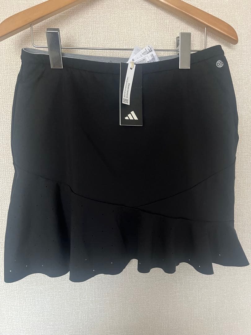 新品　adidas ゴルフ　モックネック　イエロー　スカート　セットアップ　L