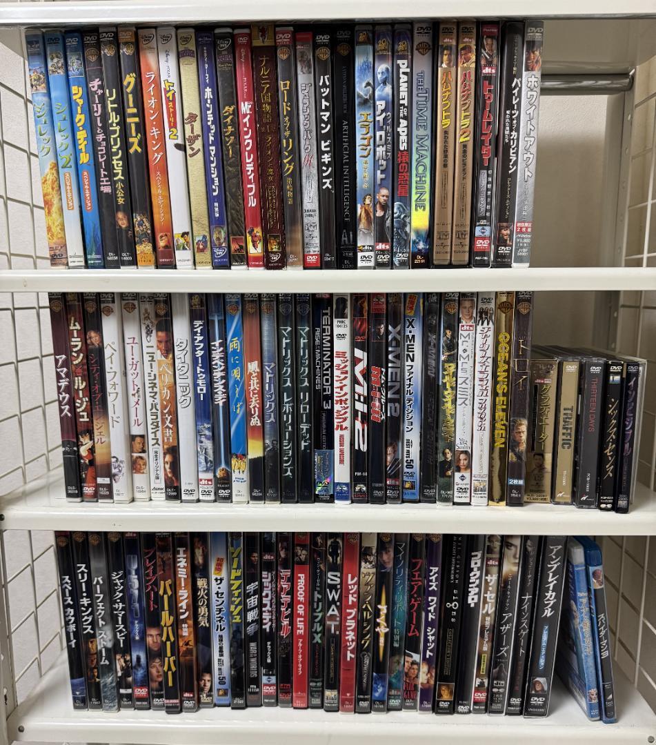 洋画DVDまとめ売り86タイトル+邦画2タイトル+ブルーレイ2タイトル