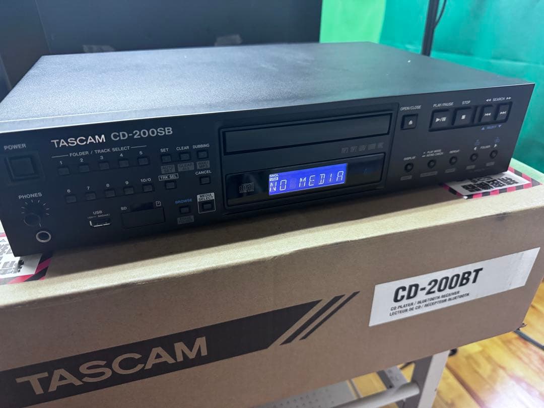 【動作確認済み】TASCAM CD-200SB 業務用CDプレイヤー プロ仕様