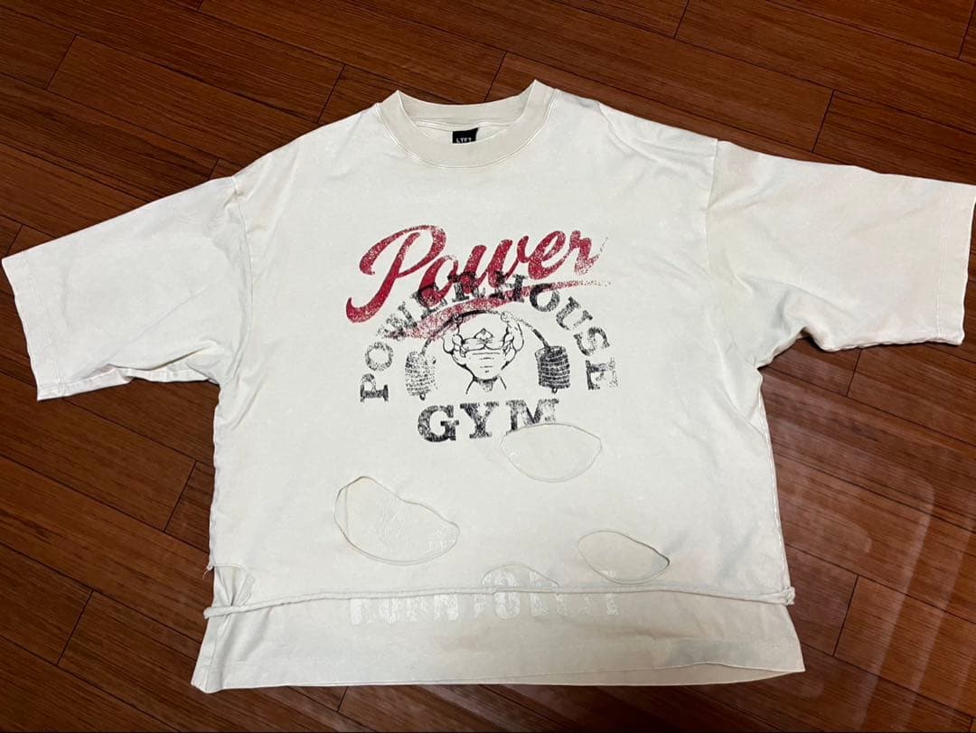 LYFT × POWER HOUSE GYM クロップドTシャツ