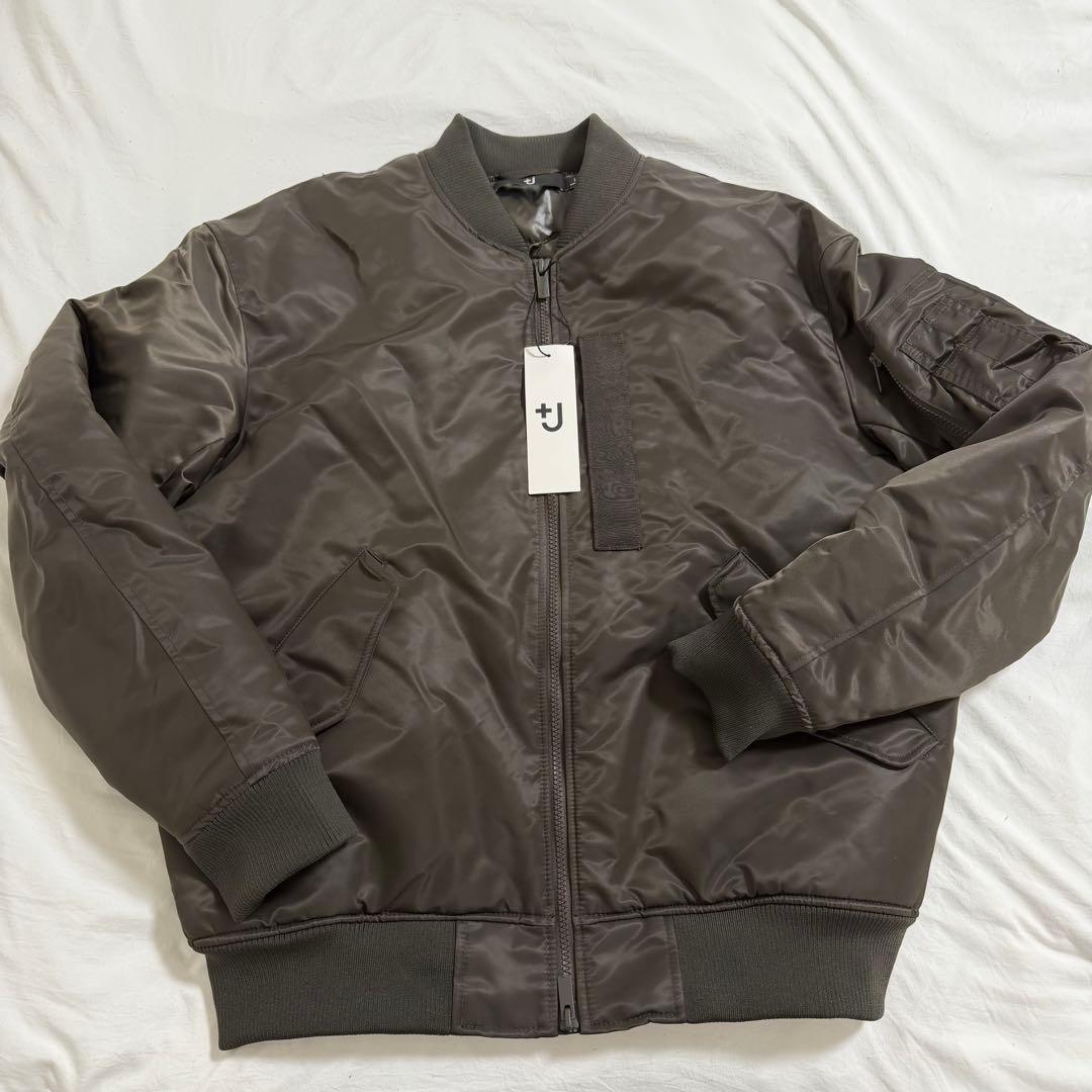 未使用 UNIQLOハイブリッドダウンオーバーサイズ MA-1 +J