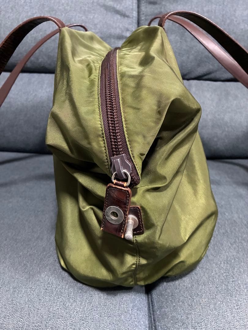 PRADA ボストンバッグ モスグリーン カーキ