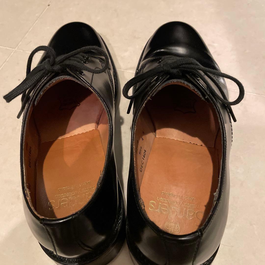 SANDERS プレーントゥ ミリタリーオフィサー UK4 1/2