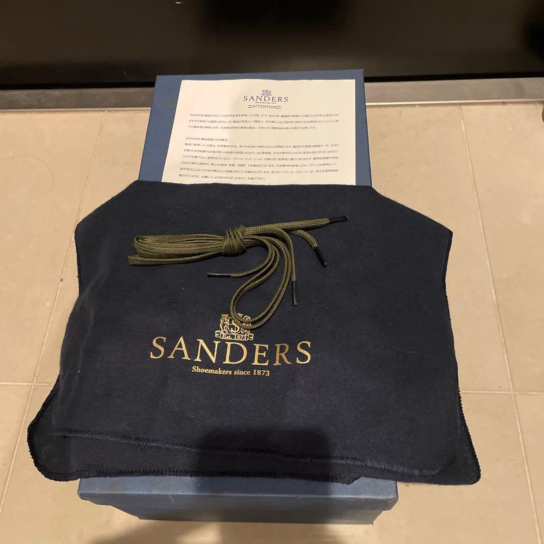 SANDERS プレーントゥ ミリタリーオフィサー UK4 1/2