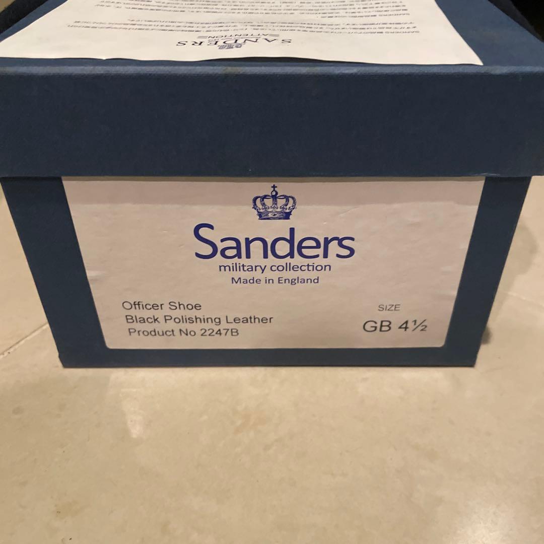 SANDERS プレーントゥ ミリタリーオフィサー UK4 1/2