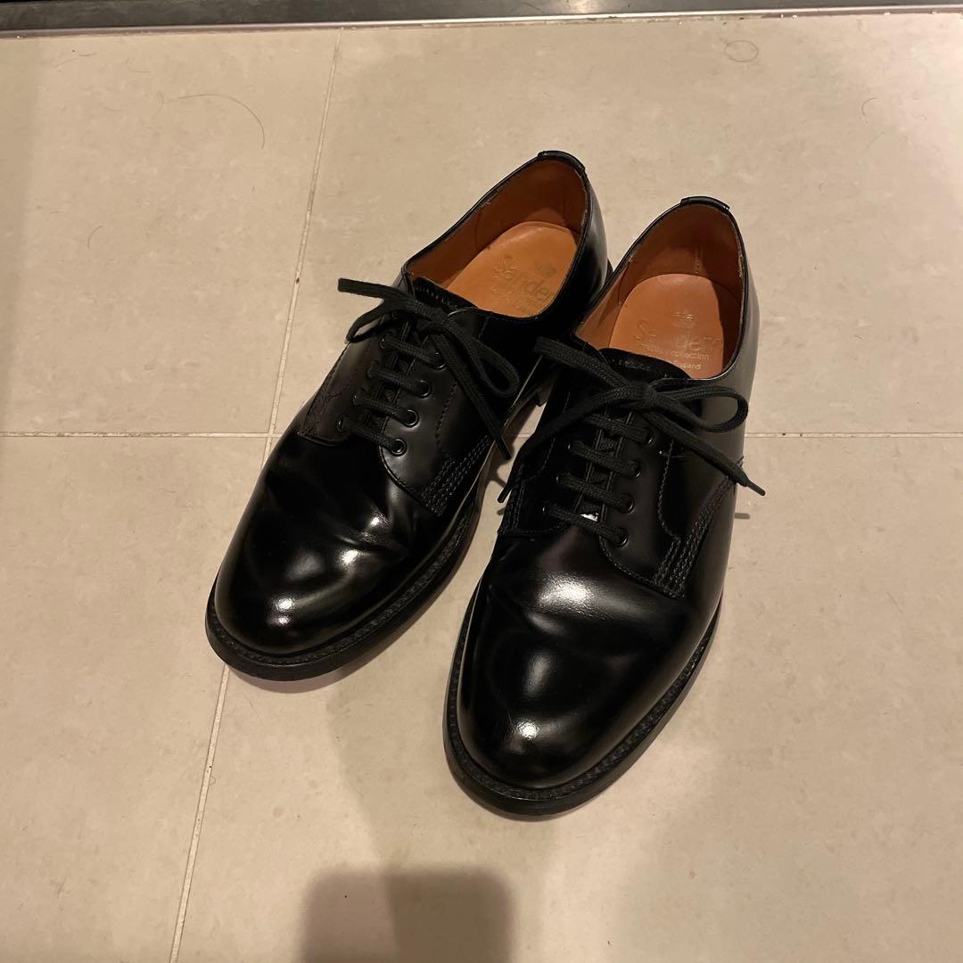 SANDERS プレーントゥ ミリタリーオフィサー UK4 1/2