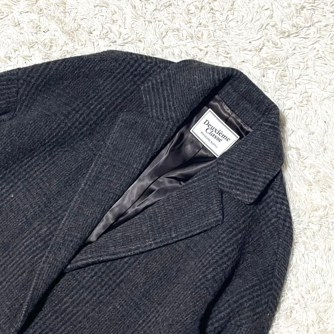 Deuxieme Classe ドゥーズィエムクラス　シャギーチェックコート