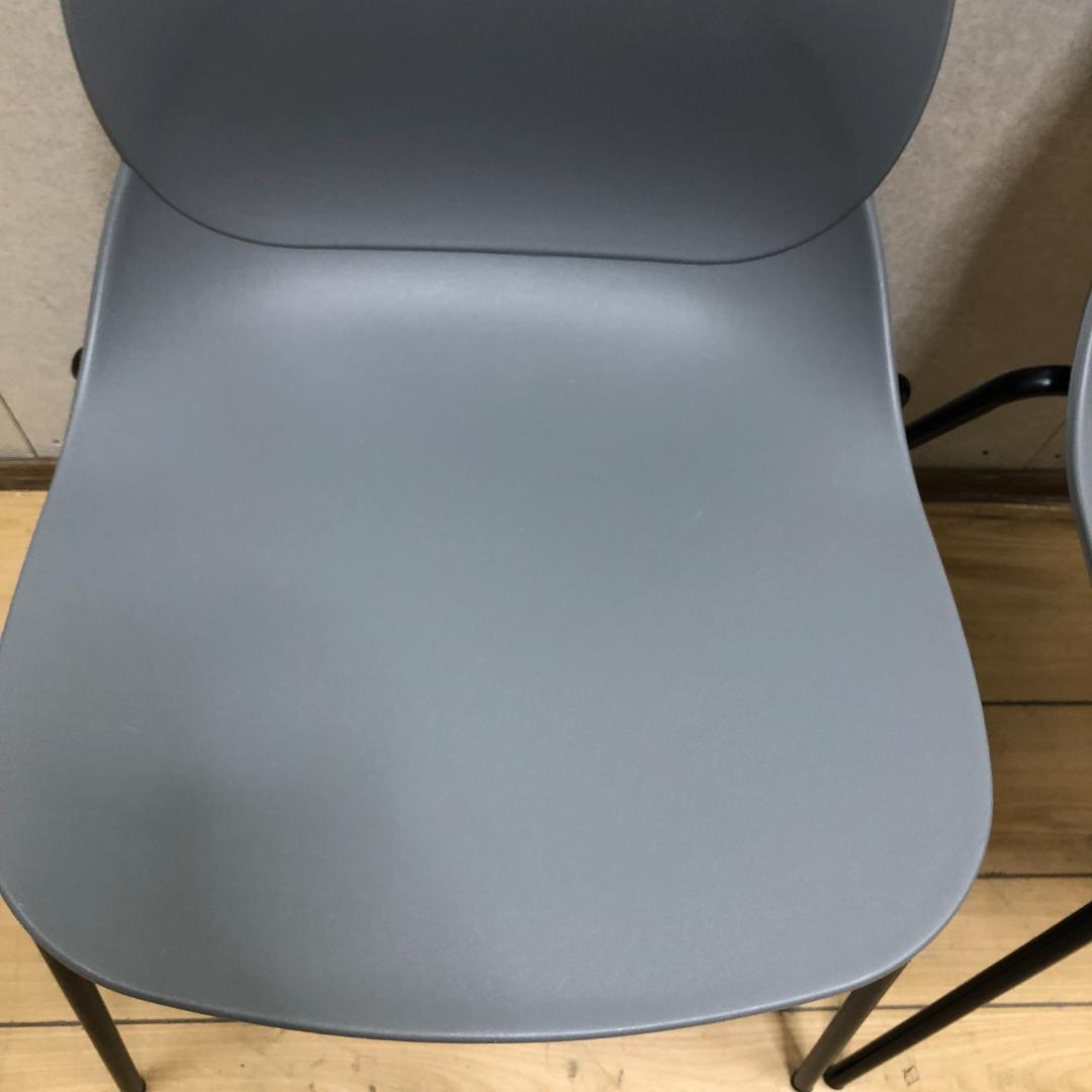 1脚のみ　フランフラン レアーレ チェア グレー 2客セット