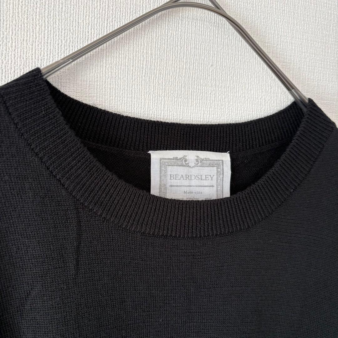 BEARDSLEY ビアズリー ドットマルワンピース 黒 白 フリー　コクーン