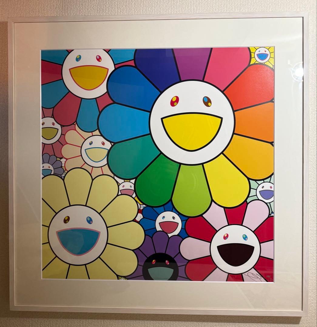 他の方発送×村上隆シルクスクリーン2点　額装