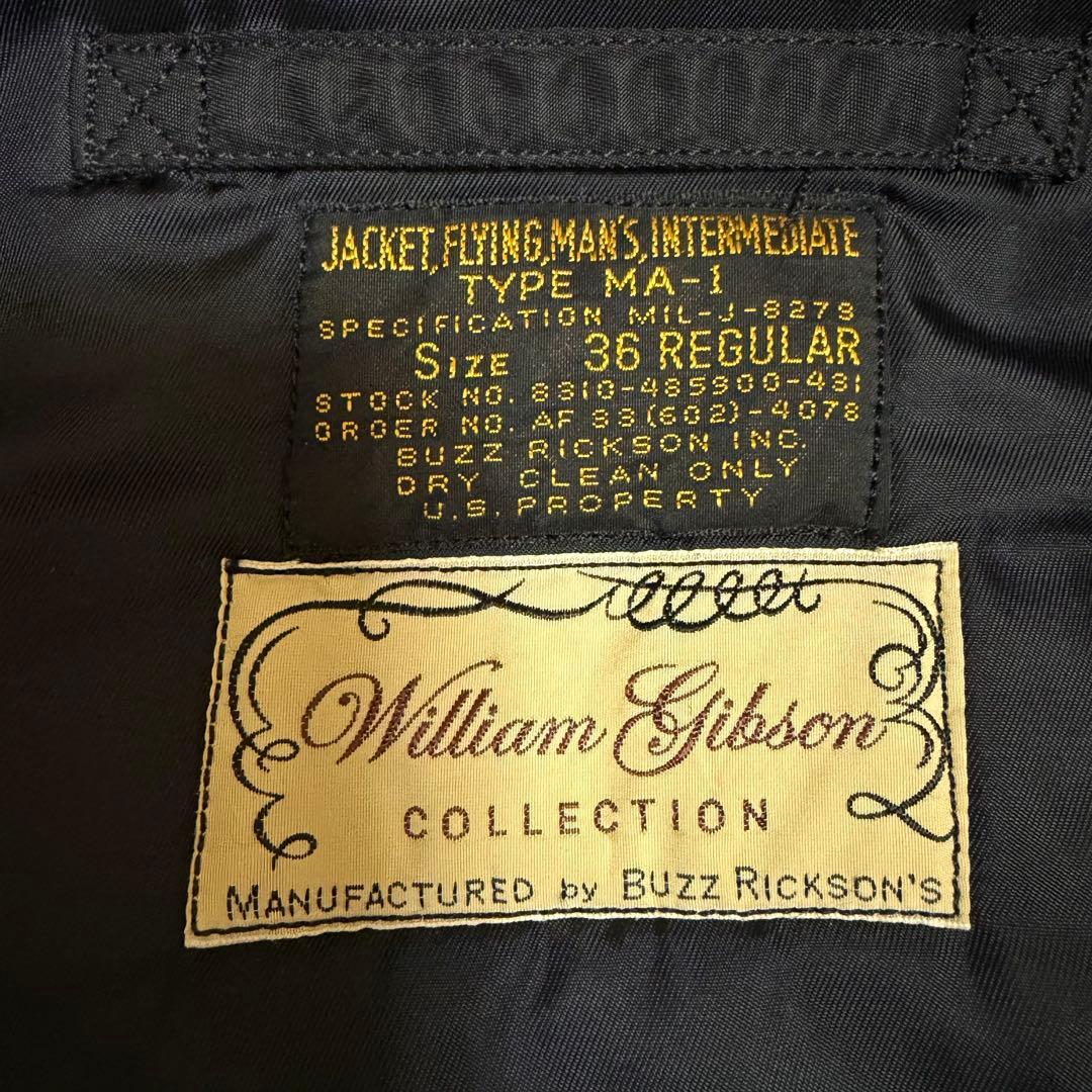 【ウィリアムギブソン】バズリクソンズ　MA-1 BR11180 36