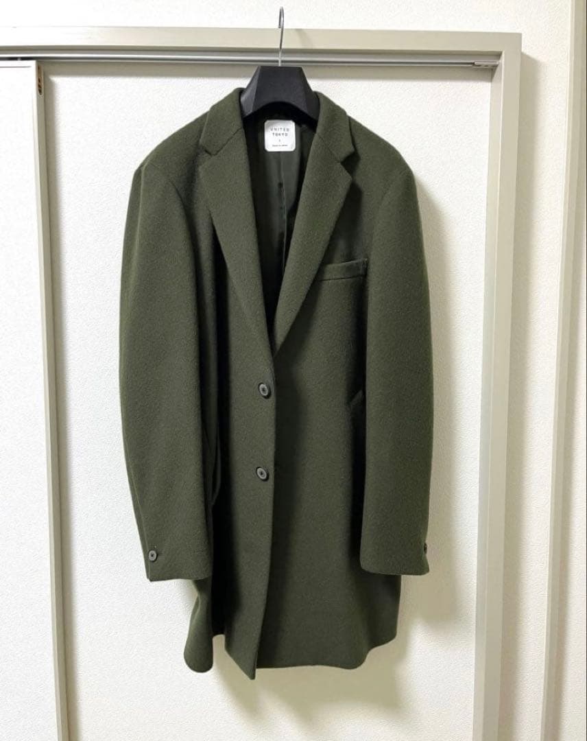 UNITED TOKYO チェスターコート サイズ3 オリーブ　Lサイズ