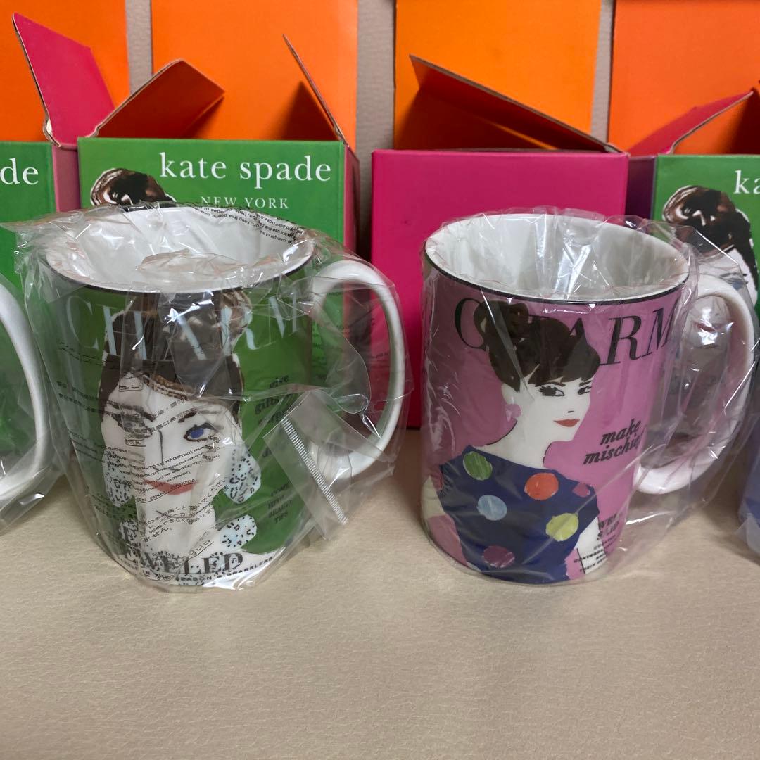 【新品、未使用】Katespade ケイトスペード マグカップ　お皿　セット