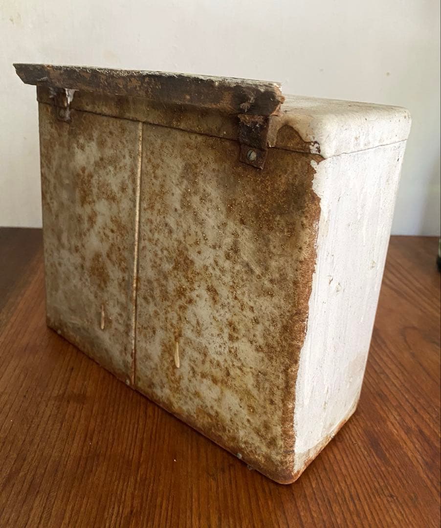 ＊レトロ小物入れ＊アンティーク ガラスケース 救急箱 旧字体