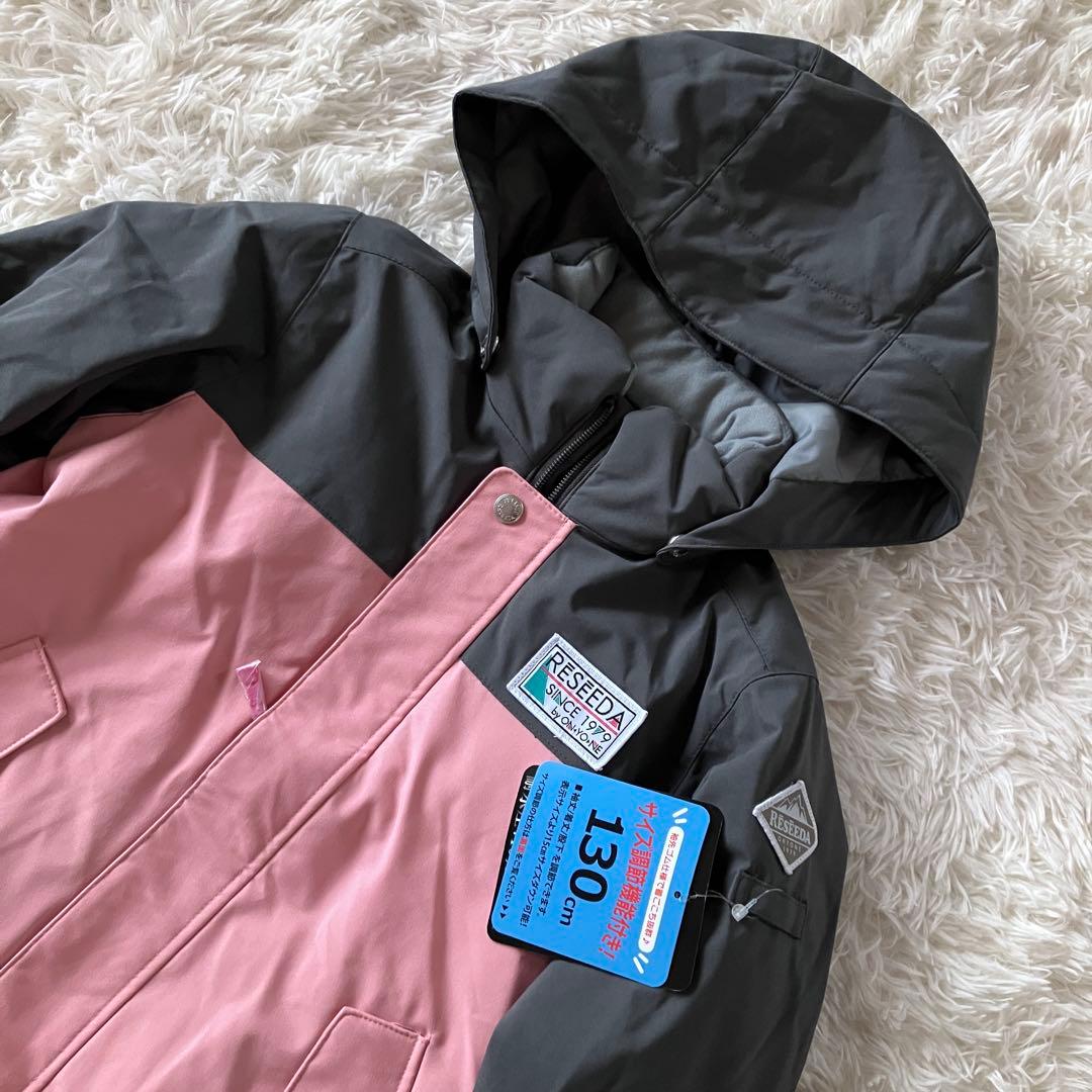 #A1✨新品RESSEDA✨スキー スノボ ウェア 上下 130 女の子 雪遊び