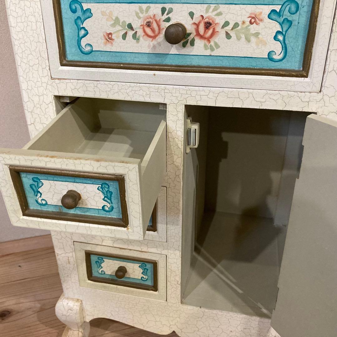 ロココ調 キャビネット 猫足 家具 収納 タンス インテリア おしゃれ かわいい