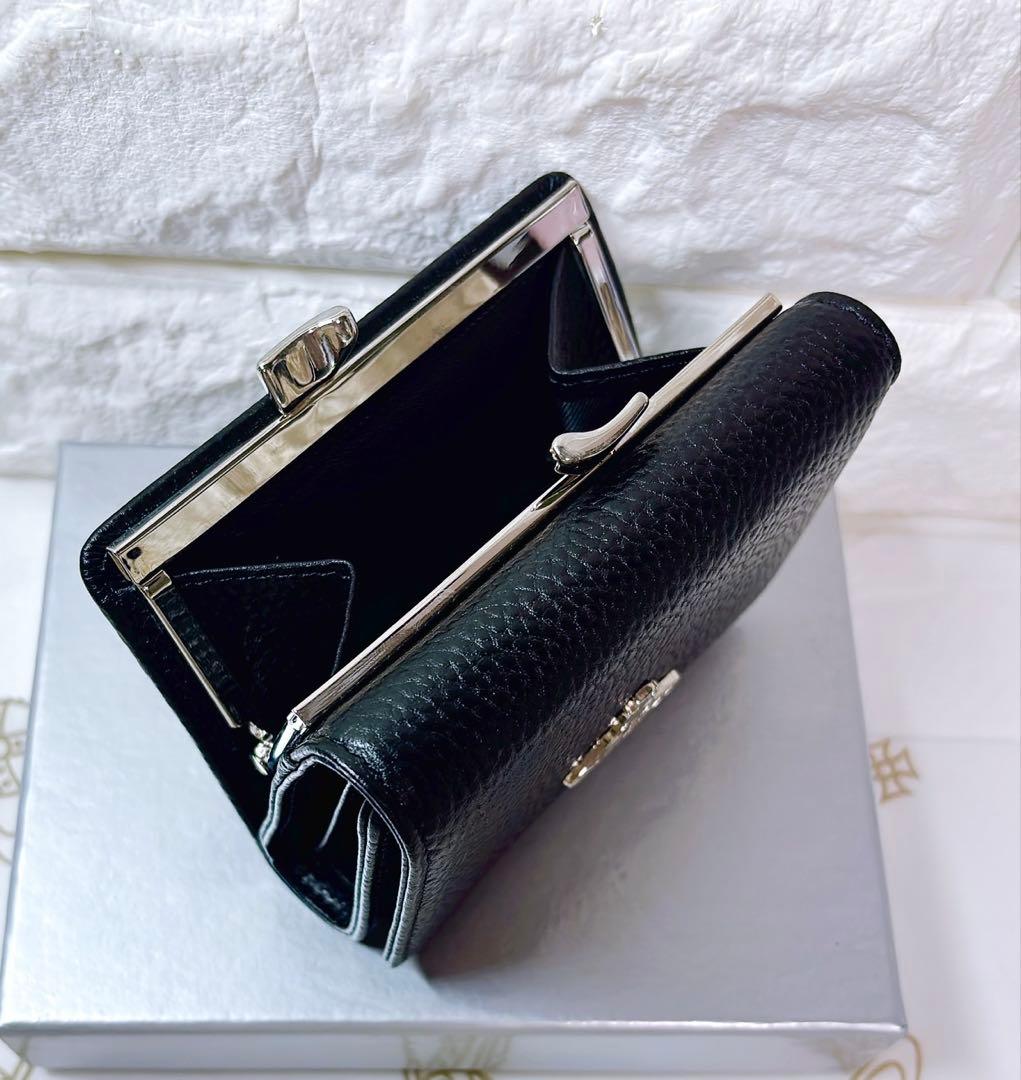 【ショッパー付き】新品 ヴィヴィアン・ウエストウッド　三つ折り財布 ブラック