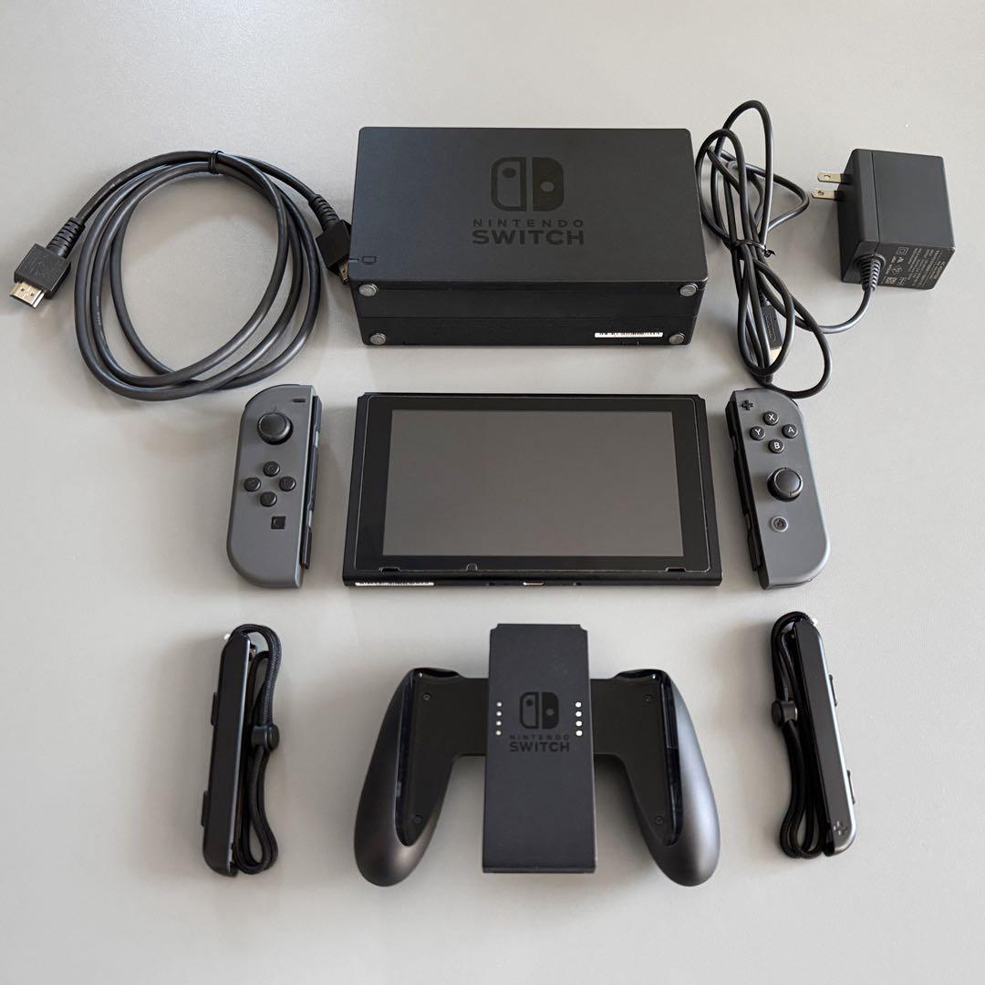 Nintendo Switch(バッテリー強化版) 本体グレー＋ソフト2本