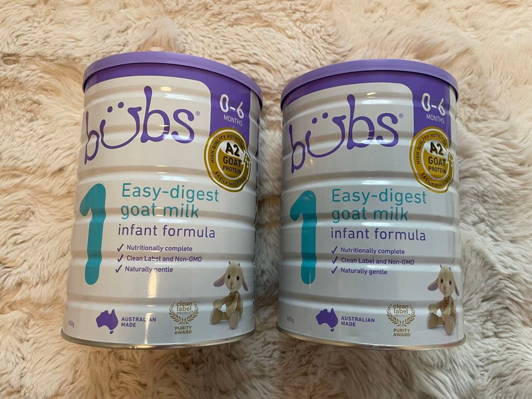 bubs Easy-digest Goat Milk 2缶セット　バブズ　ミルク