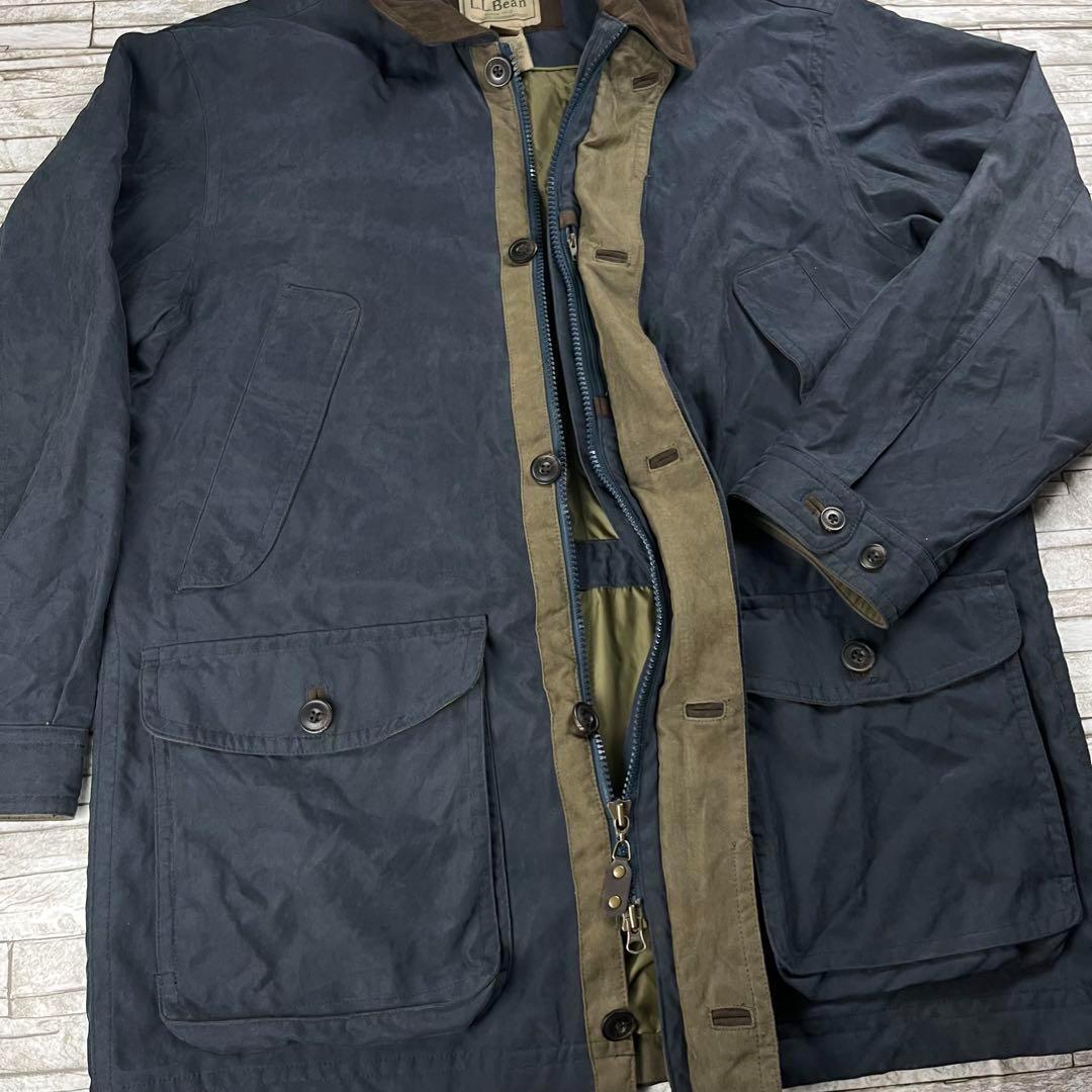 L.L.Bean ハンティングジャケット ロングコート ネイビー L