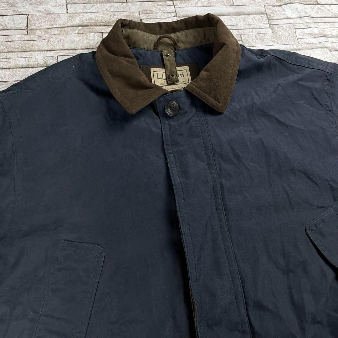 L.L.Bean ハンティングジャケット ロングコート ネイビー L