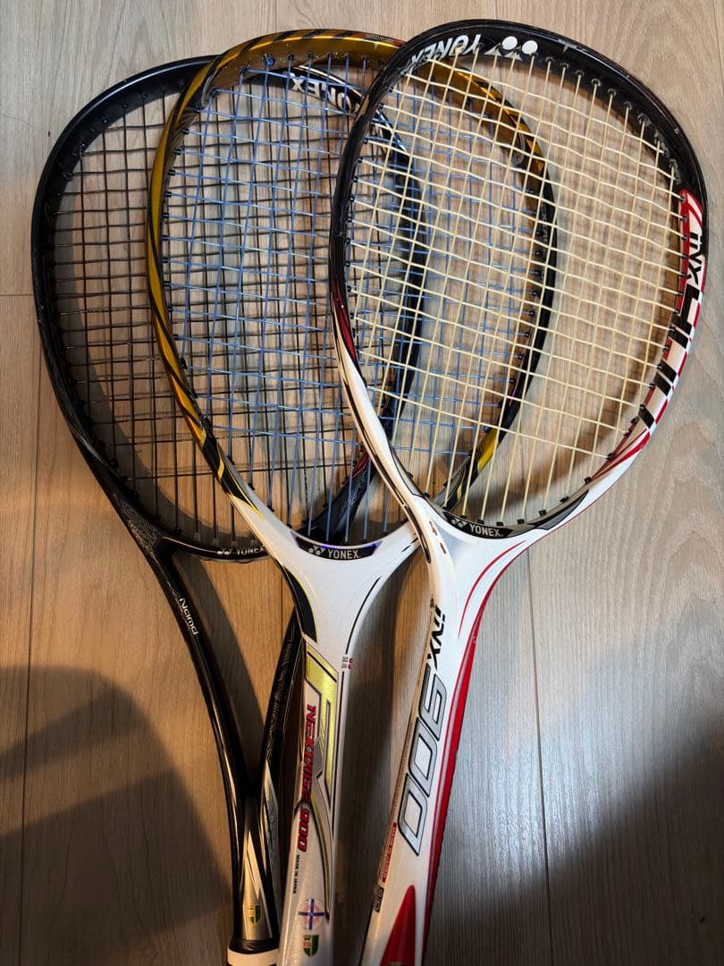 YONEX ソフトテニスラケット3本セット