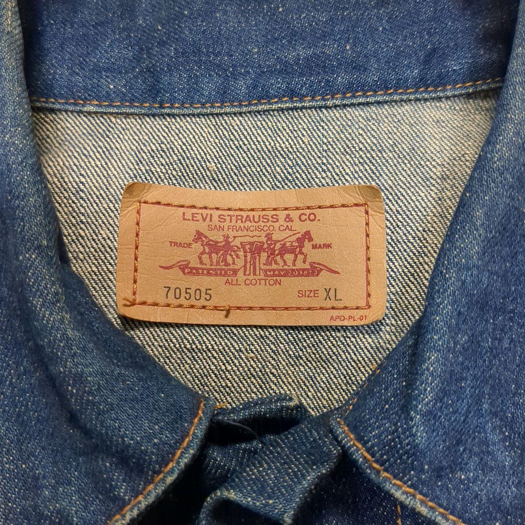 ✨00s！XL！濃紺！✨ LEVI'S 70505 デニムジャケット