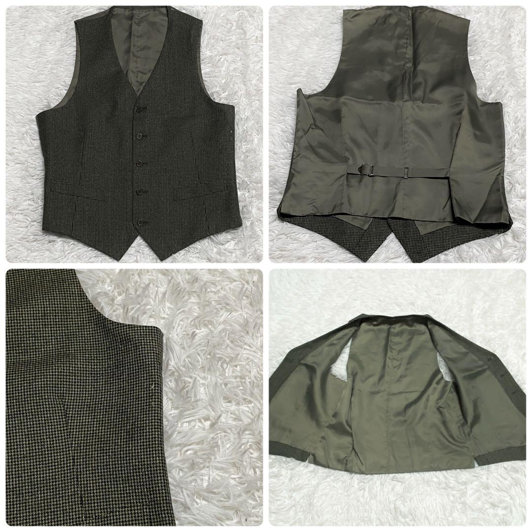 イヴサンローラン・スーツセットアップ・スリーピース・3ボタン・グリーン・M相当