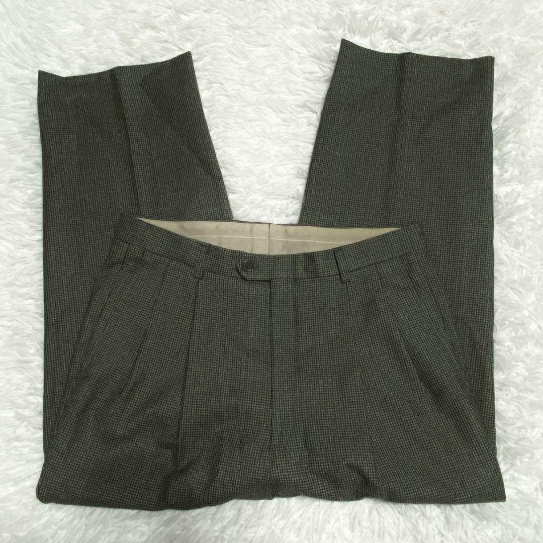 イヴサンローラン・スーツセットアップ・スリーピース・3ボタン・グリーン・M相当